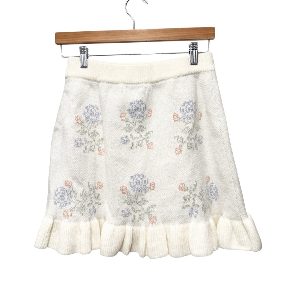 NWT Mabel Anthropologie Amelia Floral Knit Sweater & Skirt Set, Size Medium - Picture 13 of 16